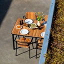 Ruokapöytä Kirra 150 x 90 cm, Noir