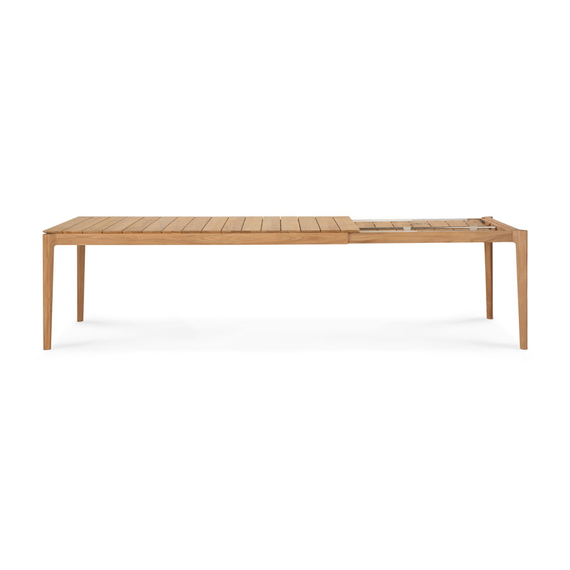 Jatkettava ruokapöytä Bok 100 x 200/300 cm, tiikki