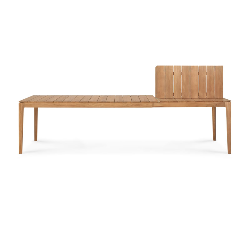 Jatkettava ruokapöytä Bok 100 x 200/300 cm, tiikki