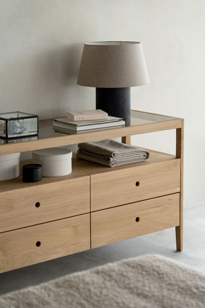 Lipasto Spindle 150 x 56 cm, tammi