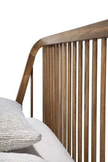 Sänky Spindle 160 cm, teak