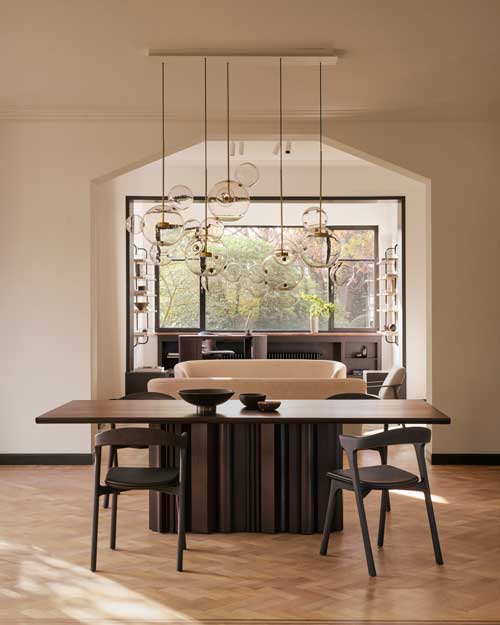 Ruokapöytä Sequence 240 x 100 cm, mahonki