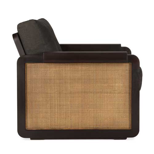 Nojatuoli Panel, tiikki, rottinki