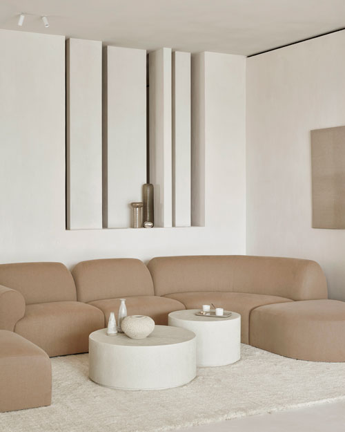 Moduulisohva Bulky 1:n istuttava, Light Sepia