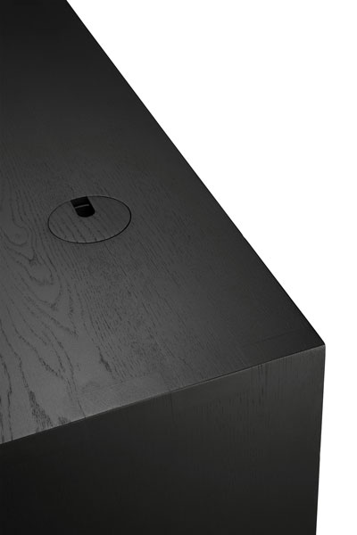 Työpöytä U desk 160 x 80 cm, tammi musta