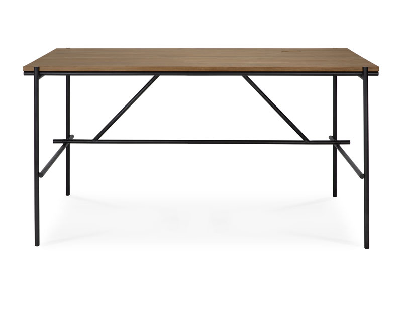 Työpöytä Oscar 140 x 70 cm, tiikki