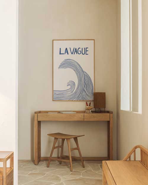 Kirjoituspöytä Frame 120 x 43 cm, tammi