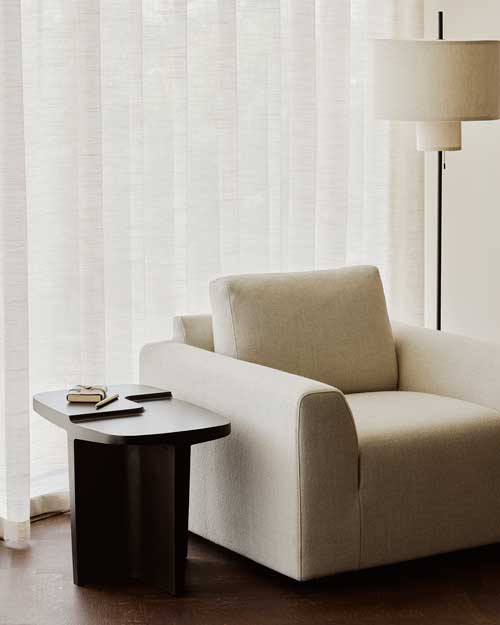 Sivupöytä Brutalist 60 x 40 cm, mahonki