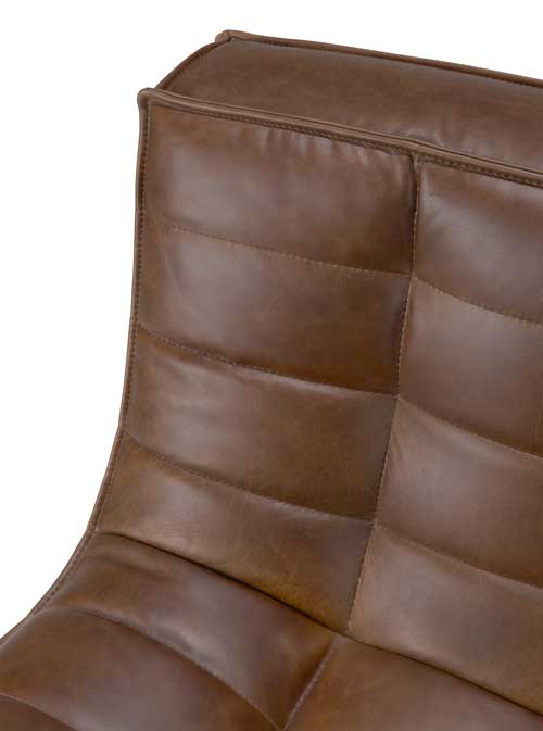 Sohva N701 3:n istuttava, nahka Chestnut