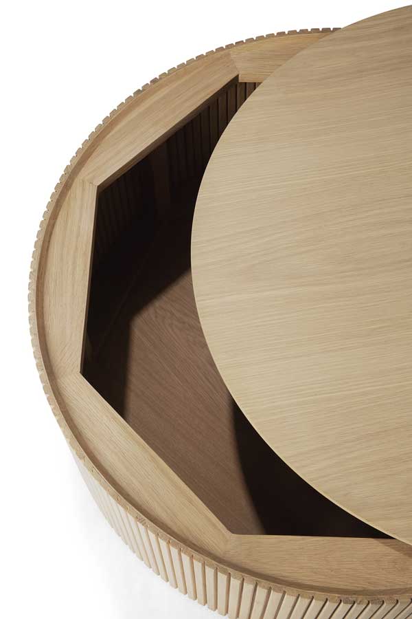 Sohvapöytä Roller Max 80 cm, tammi