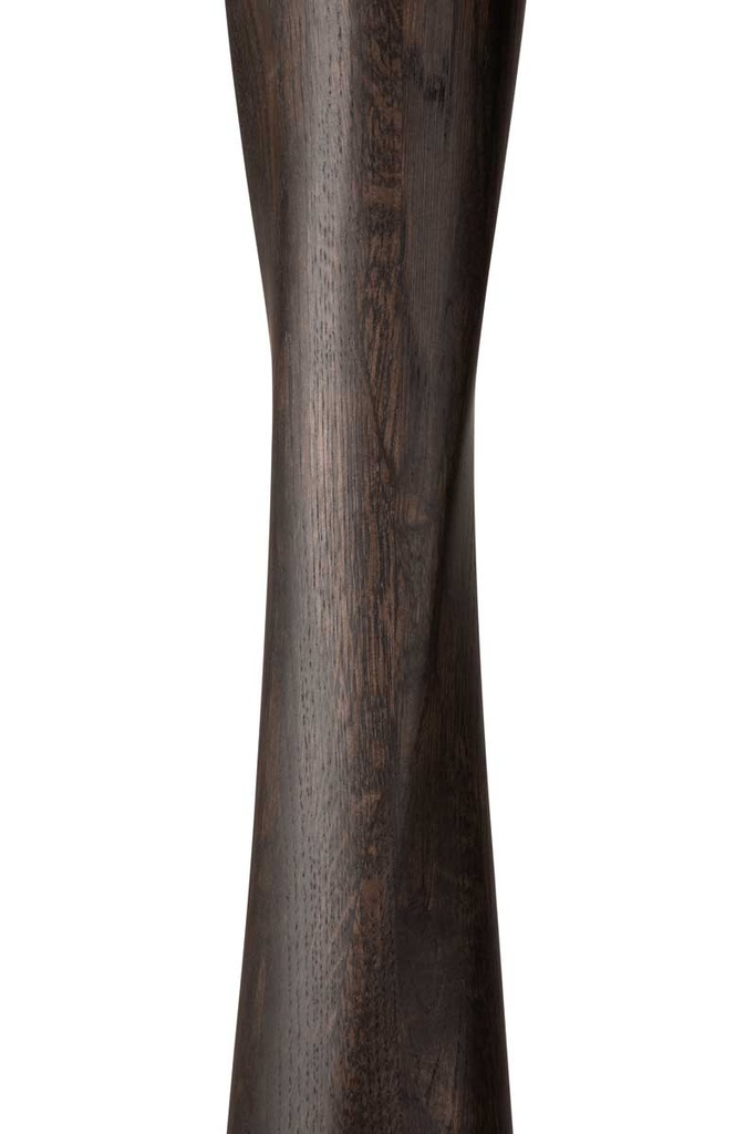 Pyöreä ruokapöytä Torsion 127 cm, tammi, ruskea