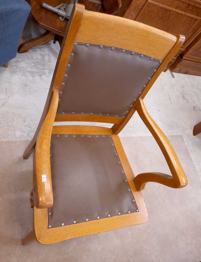 Vanha Billnäs-tuoli, tammi + nahka
