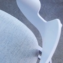 Pehmustettu ruokapöydän tuoli Gesture, valkoinen, Faith