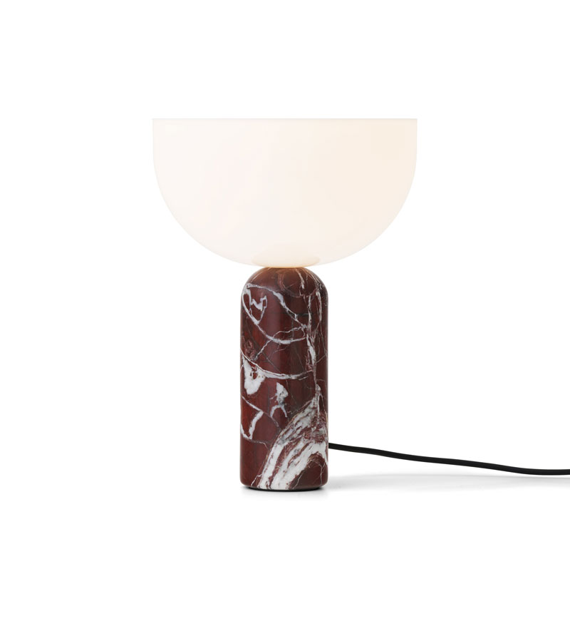 Pöytävalaisin Kizu Small, marmori, Rosso Levanto