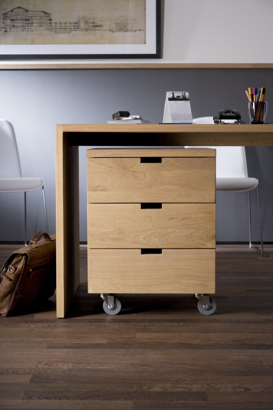 Työpöytä Office U 140 x 72 cm, tammi