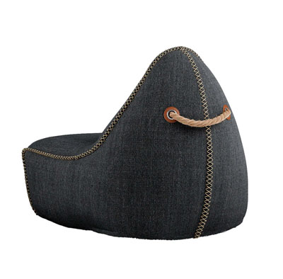 Säkkituoli Cobana + rahi, musta