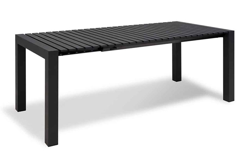 Jatkettava pöytä Mindo 111, 162 x 60 cm, Dark Grey