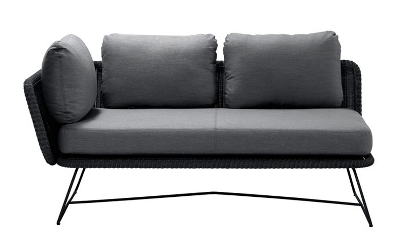 Sohvamoduuli Horizon 2:n istuttava oikea, musta-harmaa