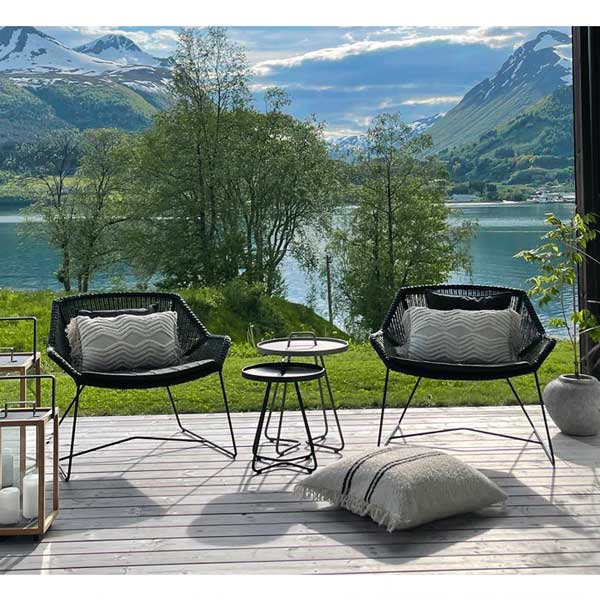 Loungetuoli Breeze, Black