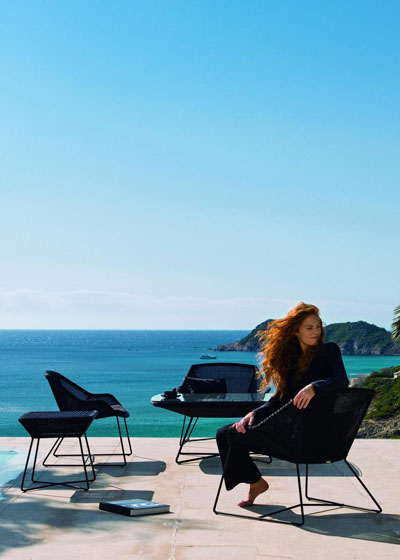 Loungetuoli Breeze, Black