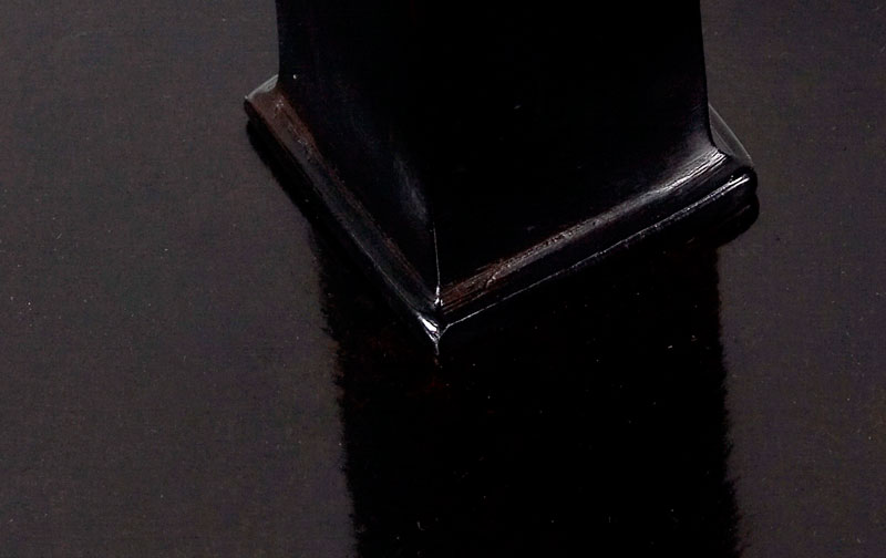 Pöytävalaisimen jalka Gordes, musta