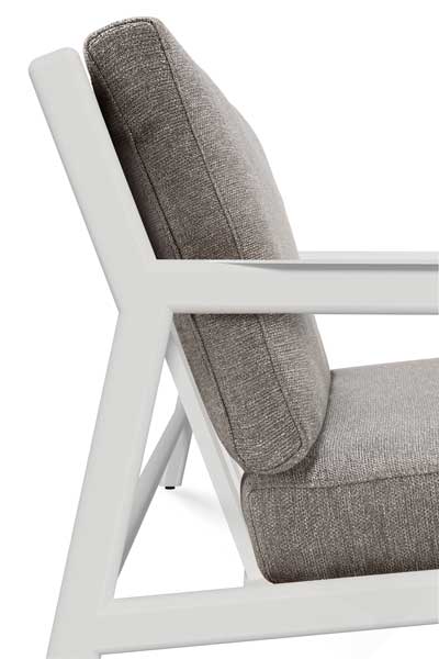 Sohva Jack Outdoor 180 cm, alumiini, pehmusteella