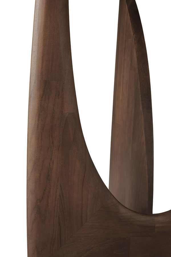 Sivupöytä Teak Geometric 51 cm