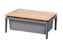 [CANE-5037-TTSL---/J928] Sohvapöytä laatikolla Conic 74 x 52 cm, Light Grey