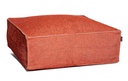 [ROOLF-081-0001-96-TERRACOTTA] Silky Square Pouf -rahi, Terracotta