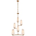 [VCC-ARN 5204GP-L-EU] Kattovalaisin Fontaine Vertical Chandelier, Gild