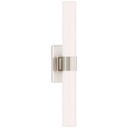 [VCC-S 2164PN-WG-EU] Seinävalaisin Presidio Petite Double Sconce, Nickel