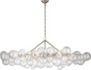 [VCC-JN 5117BSL-CG-EU] Kattokruunu Talia Large Linear Chandelier, Silver