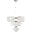 [VCC-ARN 5401PN-WG-EU] Kattokruunu Cristol Tiered Chandelier, Nickel