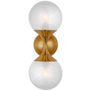 [VCC-ARN 2405HAB-WG-EU] Seinävalaisin Cristol Small Double Sconce, Brass