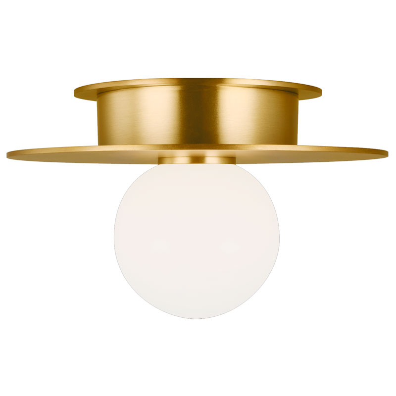 Plafondi Nodes Small Flush Mount, Brass