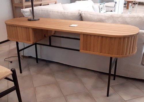 Työpöytä Velvet 169 x 54 cm, tammi