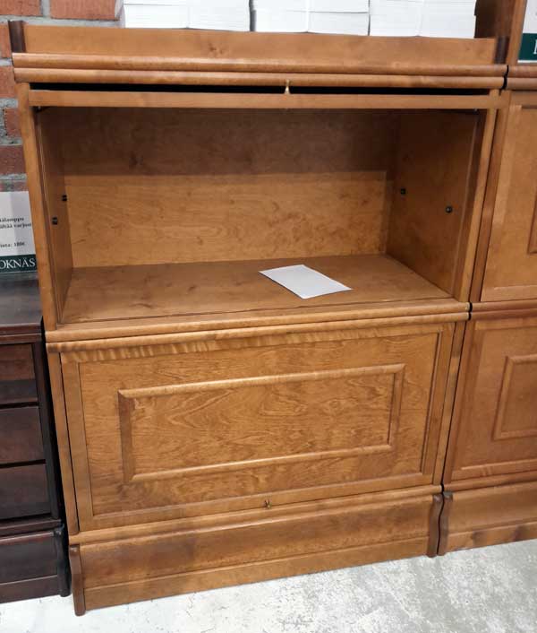 Boknäs mappihylly 87 x 122 cm, keskiruskea