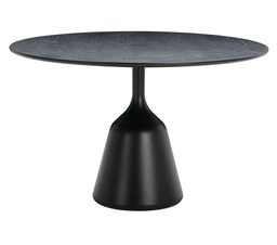 [WENDE-FDT-CO-08-] Ruokapöytä Coin 120 cm, tammi, musta