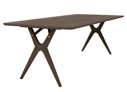 [K&K-F-AM3XM-2210-112-EP3-BRASS-UP] Ruokapöytä Amelia 220 x 100 cm, saarni C11