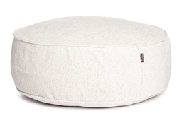 [ROOLF-081-0003-96-BEIGE] Silky Round Pouf -rahi, Beige