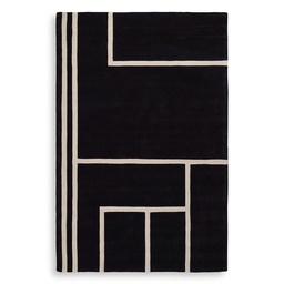 [EICH-115826] Matto Omar 300 x 400 cm, Black & Off-white