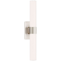 [VCC-S 2164PN-WG-EU] Seinävalaisin Presidio Petite Double Sconce, Nickel