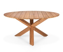 [ETHNI-10281---/A1811] Ruokapöytä Circle Outdoor 136 cm, tiikki