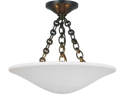 [VCC-ARN 4425BZ-PW-EU] Kattovalaisin Mollino 16" Semi Flush Mount, Bronze