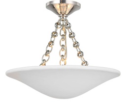 [VCC-ARN 4425PN-PW-EU] Kattovalaisin Mollino 16" Semi Flush Mount, Nickel