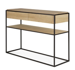 [ETHNI-26872---/A1736] Konsolipöytä Monolit 122 x 40 cm, tammi