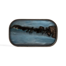 [ETHNI-20546] Tarjotin Slate Organic Glass, rectangular L