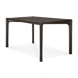 Ruokapöytä PI, tiikki, tummanruskea