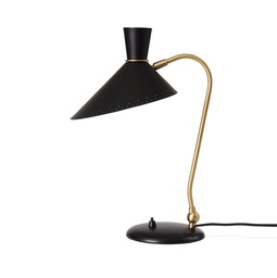 [WN-421-0010] Pöytävalaisin Bloom, Black/Brass