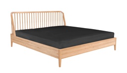 [ETHNI-51246---/E368] Sänky Spindle 180 cm, tammi